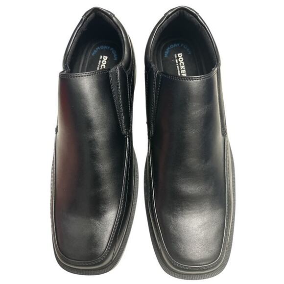 DOCKERS Edson Loafer Shoes Men size 10.5M Black Slip-on Memory Foam Dress Casual - Picture 2 of 7